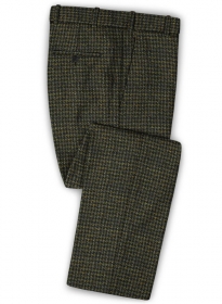 Harris Tweed Houndstooth Isle Green Pants