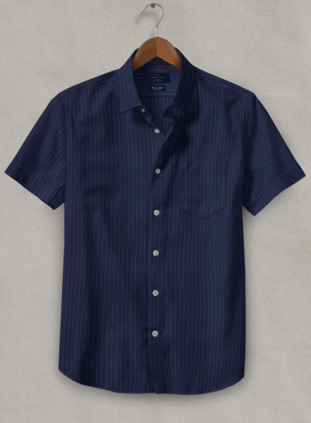 S.I.C. Tess. Italian Cotton Gozzi Shirt - Half Sleeves