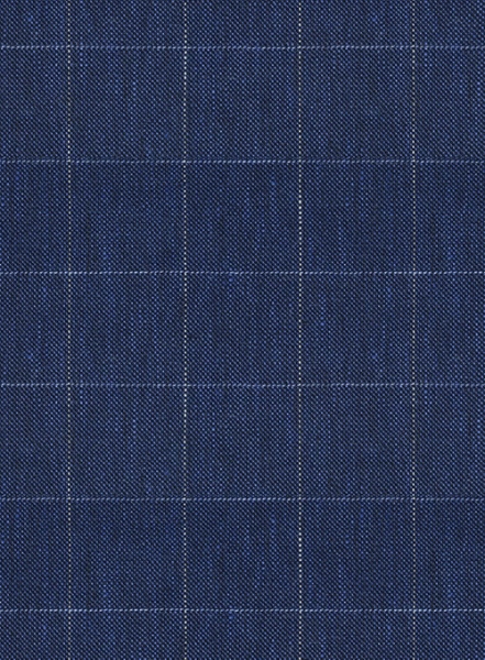 Italian Linen Oxford Blue Checks Suit