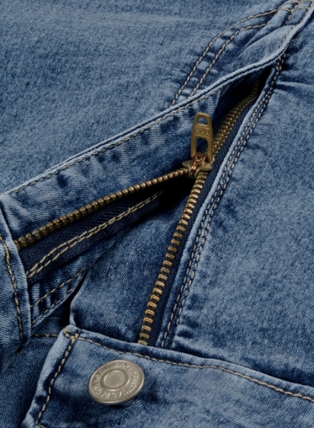Indigo Blue Jeggings - Light Weight Jeans - Blast Wash