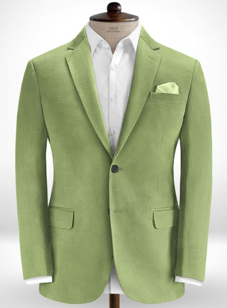 Sea Green Cotton Stretch Jacket