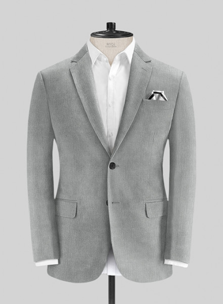 Light Gray Corduroy Jacket