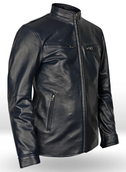 Dark Blue Vin Diesel Fast And Furious 6 Leather Jacket