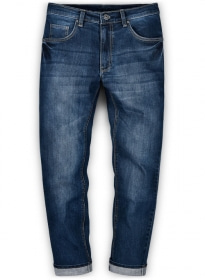 Victor Blue Indigo Wash Whisker Stretch Jeans
