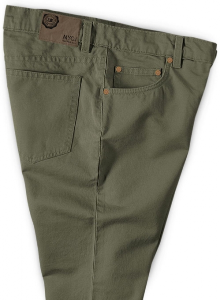 Olive Chino Jeans