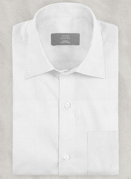 Italian Cotton White Kapra Shirt