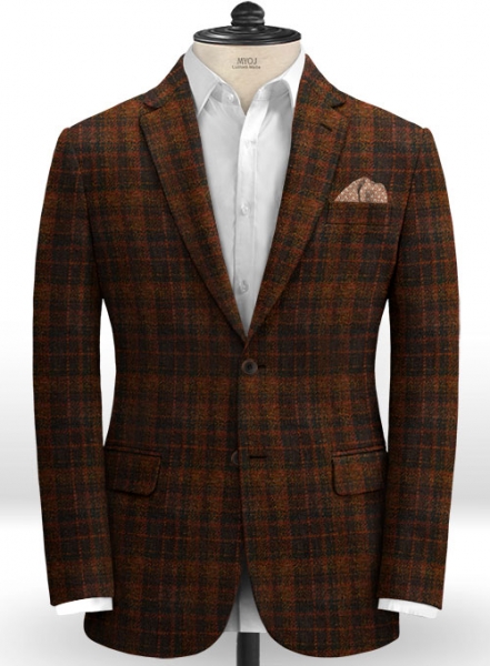 Harris Tweed Tartan Rust Suit