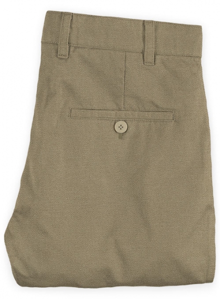 Hunter Khaki Peach Finish Chinos