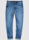 Classic Heavy Blue Stone Wash Whisker Jeans