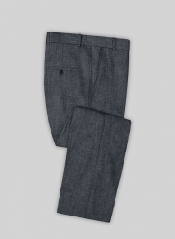 Slate Gray Pure Linen Pants