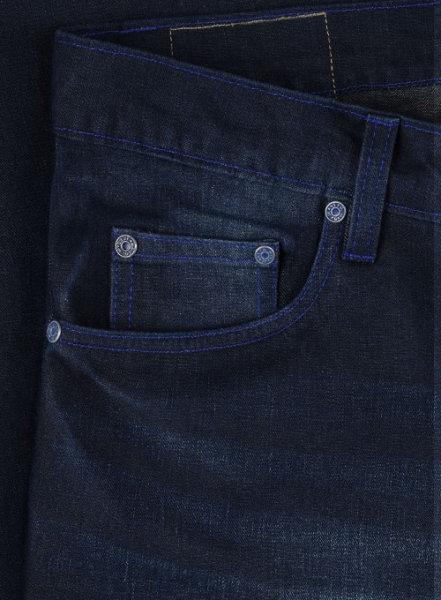 Storm Blue Hard Wash Whisker Jeans - Look #453