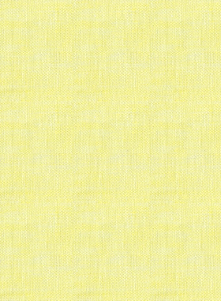 European Yellow Linen Shirt - Full Sleeves