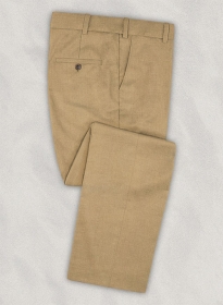 Khaki Flannel Wool Pants