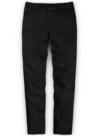 Black Peach Finish Chino Jeans