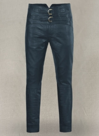 Soft Winsor Blue Jim Morrison Leather Pants