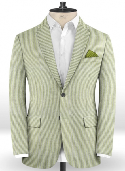 Seersucker Green Suit