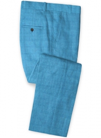 Italian Prince Blue Linen Pants