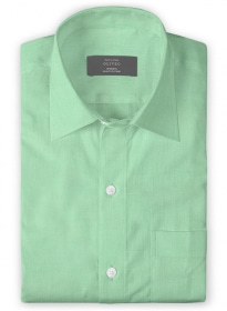 Giza Light Green Cotton Shirt- Full Sleeves