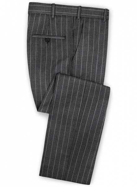 Napolean West Charcoal Wool Suit