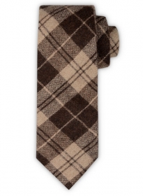 Tweed Tie - Brown Scot Tweed