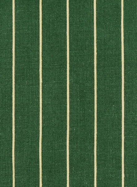 Italian Green Stripe Linen Jacket