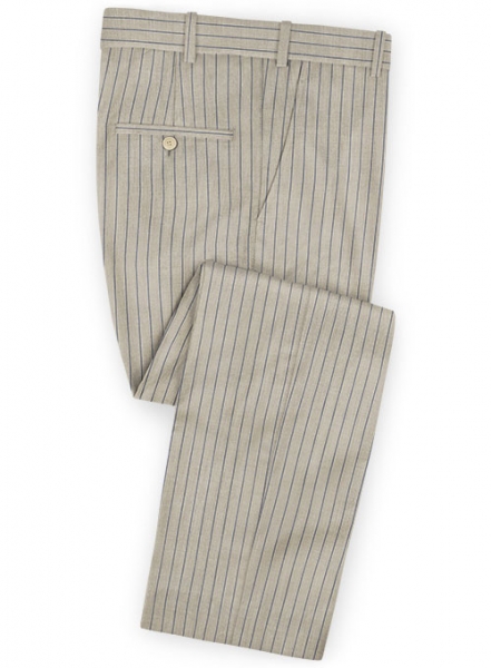 Napolean Stripo Fawn Wool Pants