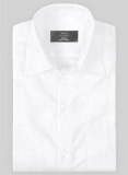 Giza White Cotton Shirt- Full Sleeves