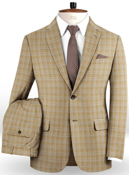 Napolean Spring Brown Wool Suit