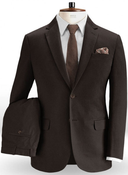 Dark Brown Chino Suit