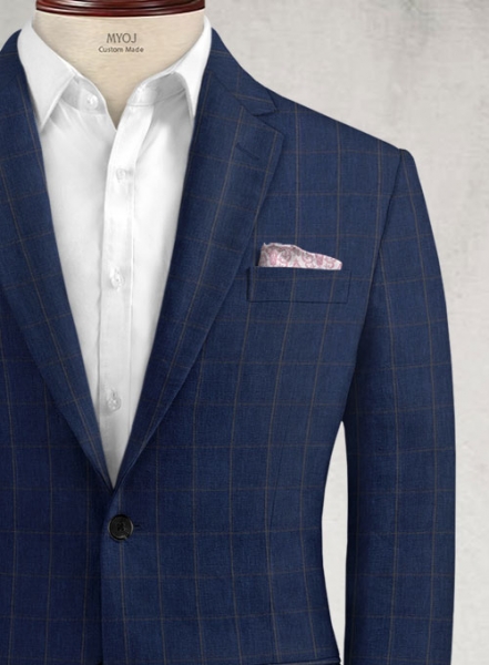 Italian Linen Seaone Checks Jacket