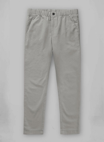 Easy Pants Gray Cotton Canvas