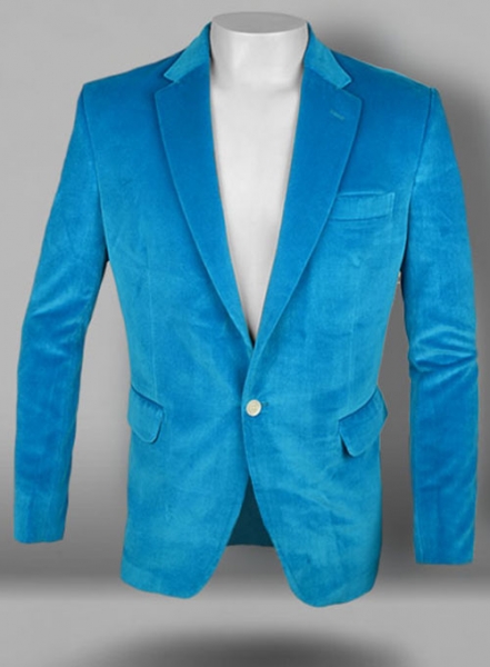 Turquoise Velvet Jacket