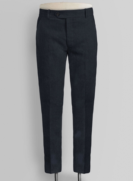 Dark Blue Pure Linen Suit