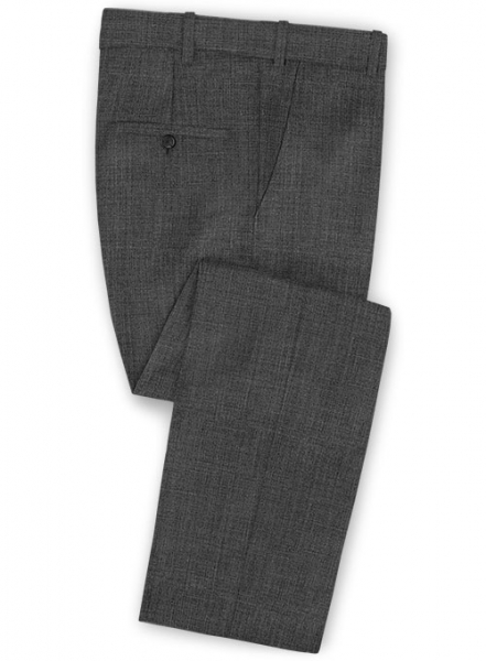 Sharkskin Gray Wool Pants