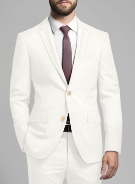 Scabal Ivory Wool Suit