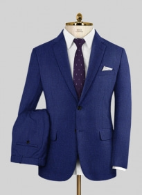 Italian Wool Cashmere Cobalt Blue Suit