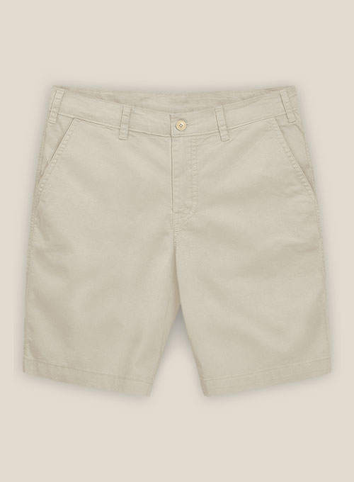 Army Khaki Stretch Chino Shorts