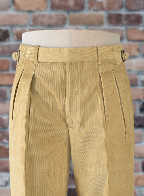 Beige Colonel Corduroy Trousers