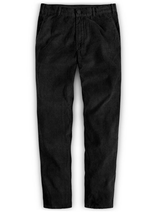 Black Corduroy Trousers - 11 Wales