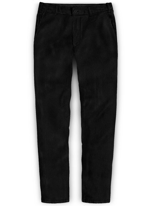 Black Corduroy Trousers - 8 Wales - Click Image to Close
