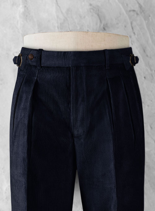 Blue Colonel Corduroy Trousers