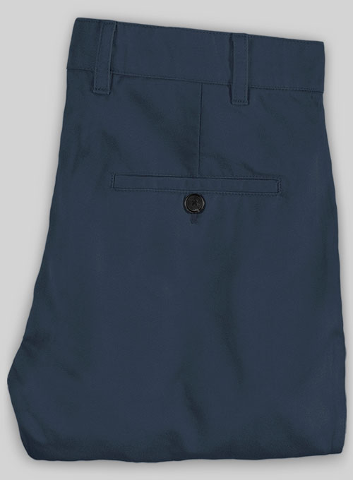 Blue Stretch Chino Pants - Click Image to Close