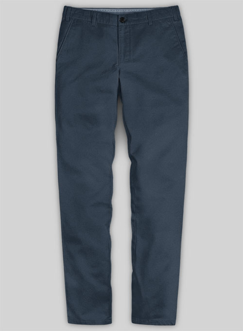 Blue Stretch Chino Pants