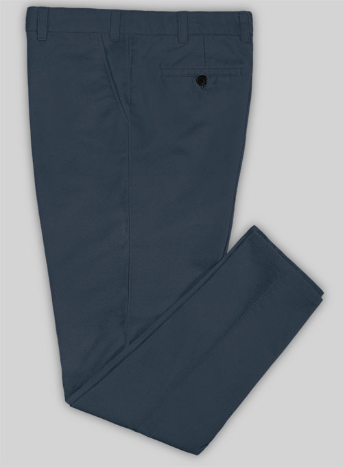 Blue Stretch Chino Pants