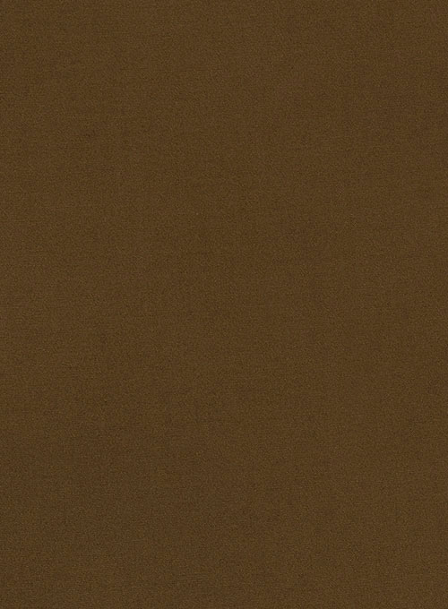 Brown Feather Cotton Canvas Stretch Jeans