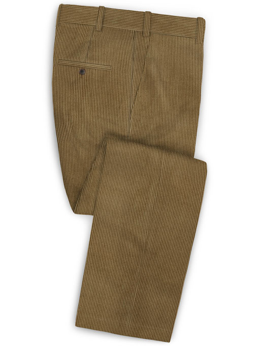 Brown Thick Corduroy Pants