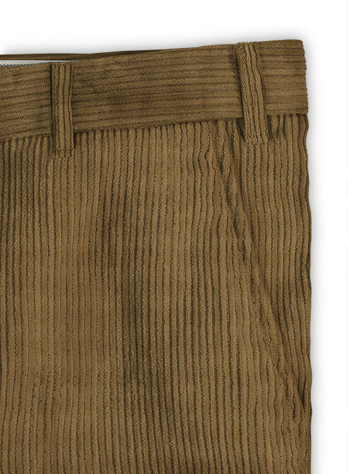 Brown Thick Corduroy Trousers - 8 Wales - Click Image to Close