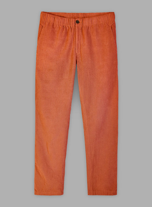 Easy Pants Burnt Orange Corduroy