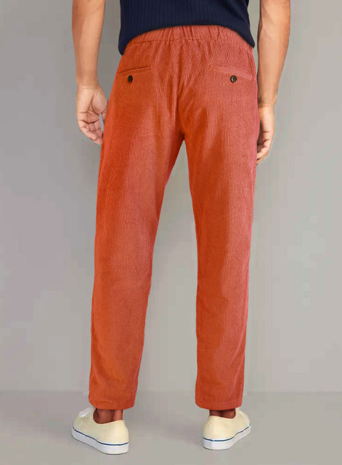 Easy Pants Burnt Orange Corduroy - Click Image to Close