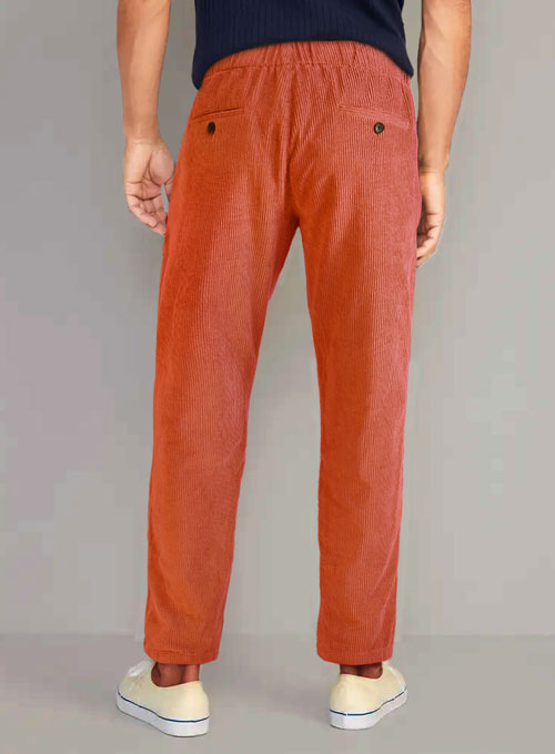 Easy Pants Burnt Orange Corduroy